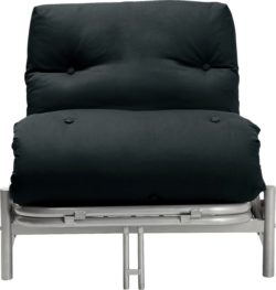 ColourMatch - Single - Futon - Sofa Bed with Mattress - Jet Black